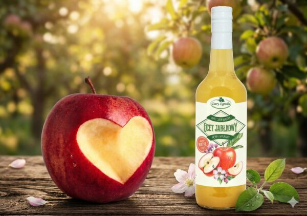 Ocet Jabłkowy 700ml Dary Ogrodu – Ekologiczna Alternatywa Dla Przetworzonej Żywności – Dla Szukających Naturalnych Rozwiązań